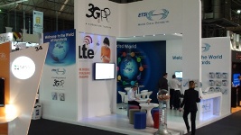 Photo of stand at Mobile World Congress 2011