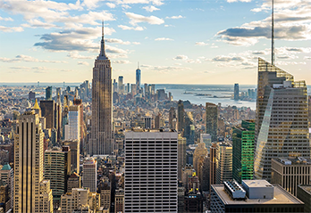 Skyline of New York the event location