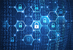 Image showing lock and numbers of digital world