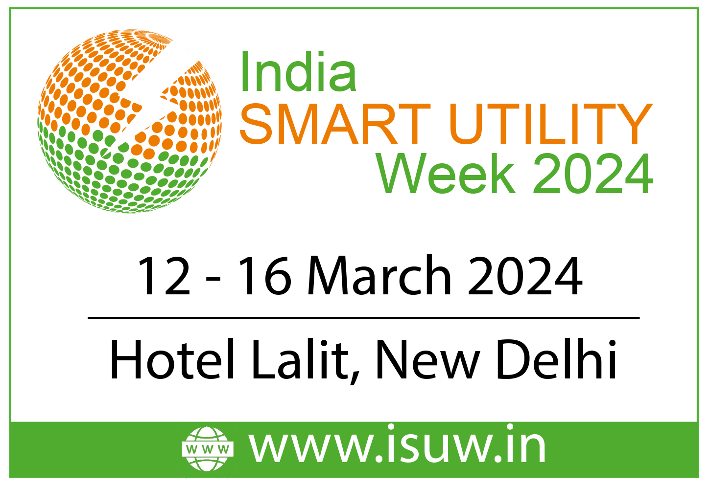 10th India Smart Utility Week (ISUW) 2024