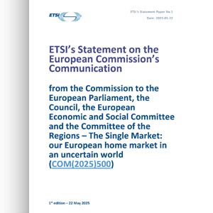 ETSI’s Statement on the European Commission’s Communication