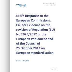 ETSI’s Response to the European Commission’s Call for Evidence