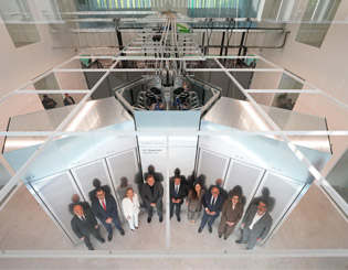 IBM team in front of the Quantum System Two computer