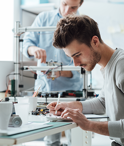 Men in a laboratory