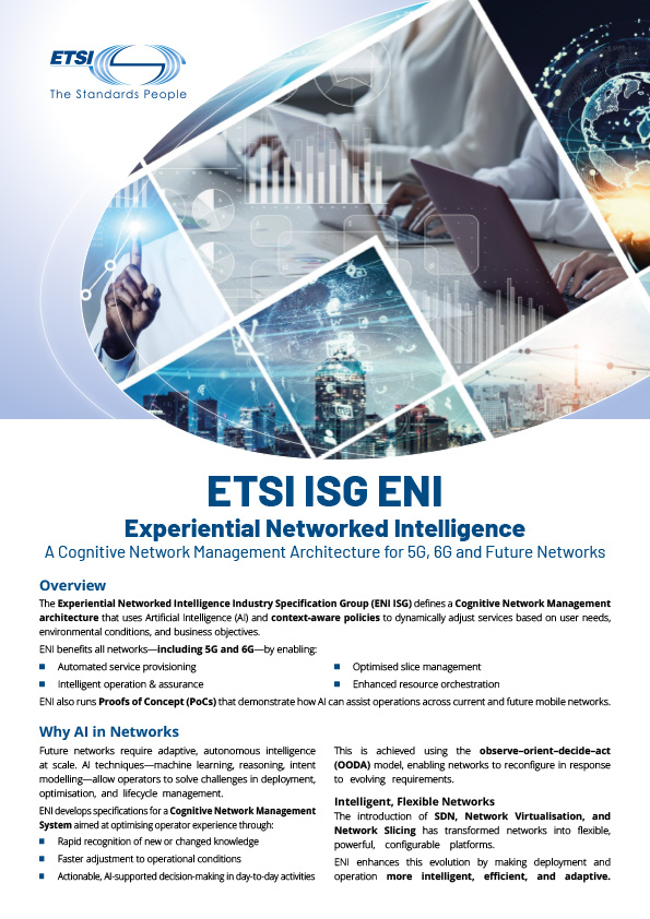 Cover flyer ETSI ISG ENI